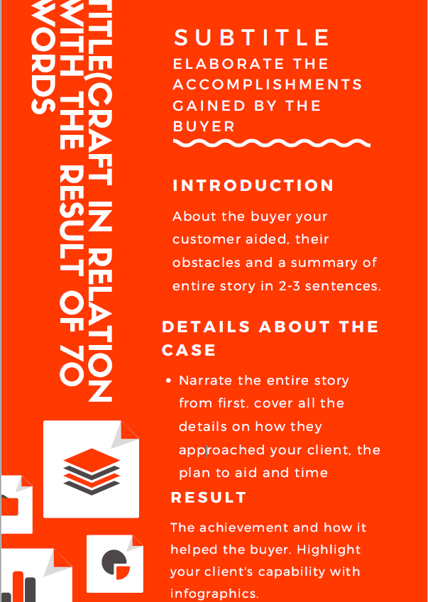 How to format a case study